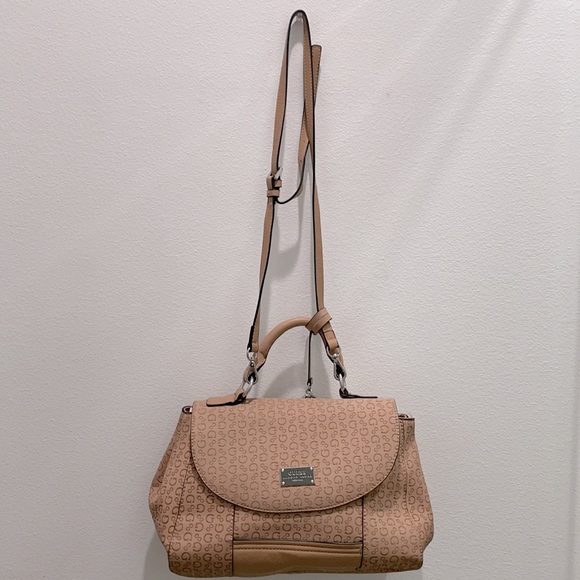 GUESS Handbag Tan Used with Shoulder strap - Picture 2 of 8